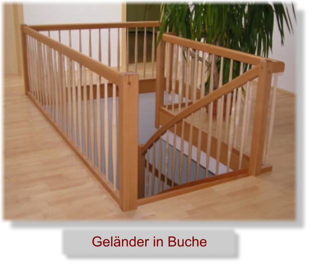 Geländer in Buche